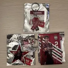 ヴィッセル神戸 飯野七聖 アクリルキーホルダー 勝ち星キーホルダー 缶バッジ