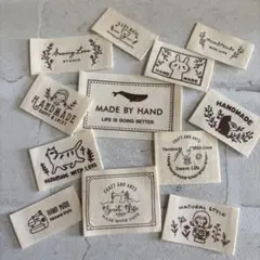 布　タグ　ミックス12枚　handmade ラベル