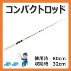穴釣り 折りたたみ コンパクトロッド ワカサギ ロックフィッシュ テトラ