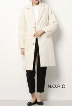 N.O.R.C ダウンジャケット パティングチェスターコート