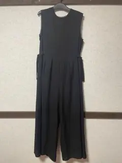 ブラック ノースリーブ オールインワン