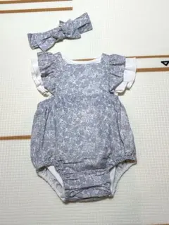 最終価格！《babygap》ロンパース3点・ヘアバンド　セット