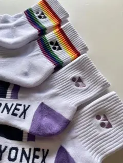新品 YONEX ヨネックス　刺繍口ゴ　スポーツ　ソックス　4点 22-25cm
