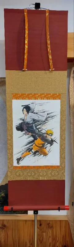 NARUTO　掛け軸 NARUTO-ナルト-疾風伝』掛け軸 01 ナルト・サスケ | 人気アニメ