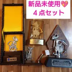新品未使用Arjuna インドネシア伝統人形　伝統工芸品　置物　置き物4点セット