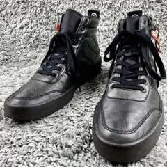 美品 DIESEL S-DVELOWS サイドジップ レザーハイカットスニーカー