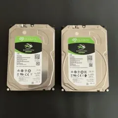 Seagate Barracuda 4TB HDD 2台セット