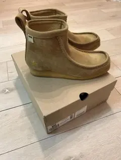 靴 SSZ Clarks WALLAROO BEAMS A.H UK7 Akio Hasegawa x BEAMS SSZZ x Clarks Wallaroo Boot Collab