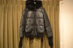 新品 LGBルグランブルー ファーレザーダウンジャケット