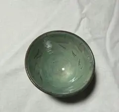 値下げ　小鹿田焼　柳瀬裕之窯　3.5寸　青櫛上乗せ