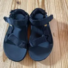 Teva キッズ用 ブラックサンダル　18㎝