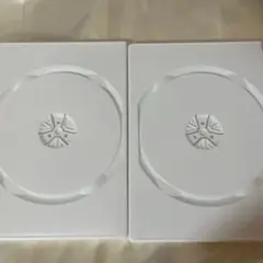 1枚収納CD/DVD用空トールケース 白色　2ケースセット　まとめ売り　空