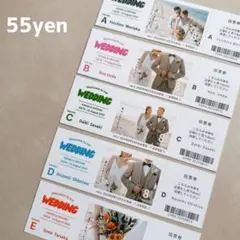 ＼ POPEYE風 ／ エスコートカード 席札 席次表 結婚式 カラフル