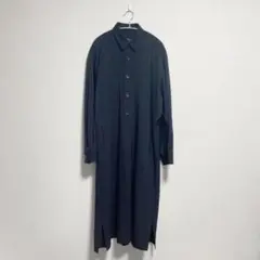 Y's ウールギャバジン プルオーバーロングワンピース