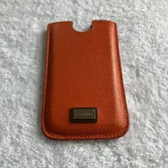 Dolce & Gabbana オレンジレザー スリーブケース　カードケース