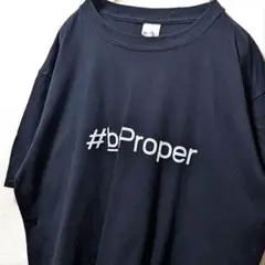 ギルダン #beProper ロゴ Tシャツ ブラック 黒 L 古着