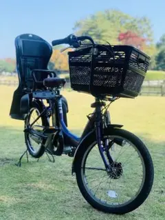 4472 電動自転車ヤマハ子供乗せ 20インチ ハイクオリティ パープル