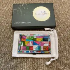 名刺入れ カードケース Antique Alive 螺鈿細工