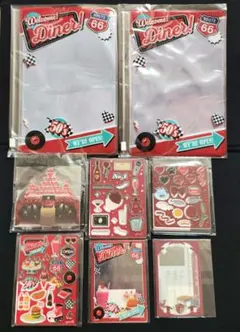 フクヤ　キャラ福くじ　レッド８点セット