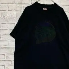 USA製90sヴィンテージTシャツ！シングルステッチ　ブラック半袖古着XL 24