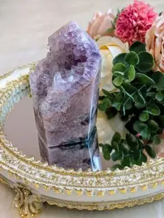 浄化済　♡ピンクアメジスト　タワー♡　 花　ジオード　アゲート
