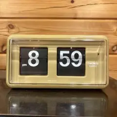 ★動作品★TWEMCO トゥエンコ パタパタ時計QT-30