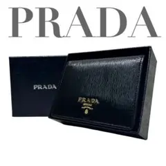 美品 プラダ PRADA 0912 コンパクトウォレット 二つ折り財布
