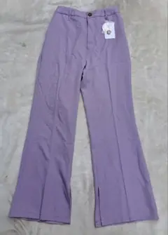 新品タグ付き　vis ウエストゴムパンツ　フレアパンツ M　レディース