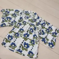 花柄 浴衣 半袖 100cm