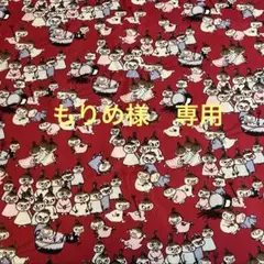 もりめ様　専用　❤︎ムーミン　ミイときょうだい 赤系 ❤︎ 綿１００% １１０×１m