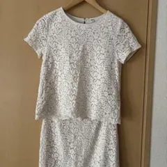 ホワイトレースセットアップ