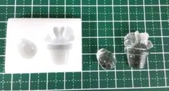 シリコンモールド　多肉植物サボテン　　　てんとう虫