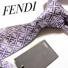 新品・タグ付き フェンディ ネクタイ ハイブランド ズッカ柄 FF柄 ビジネス