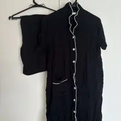 マタニティパジャマブラック 美品 M〜L セットアップ