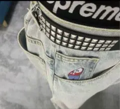 黒 スタッツベルト y2k sk8スケーター bigboy supreme