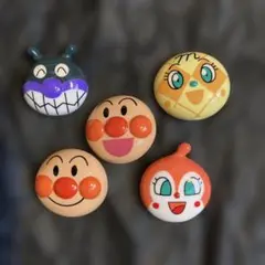 アンパンマンキャラクターボタン 5個セット