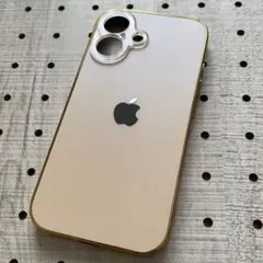 iPhone16 スマホケース ゴールド