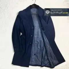 グリーンレーベル　Lolo piana 撥水加工　チェスターコート　ネイビー