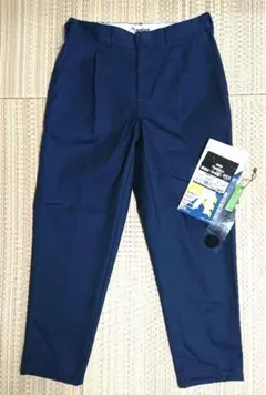 【未使用】WORKMAN 超撥水ワイドチノパンツ ネイビー Lサイズ