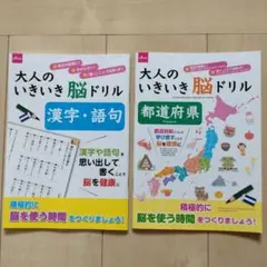 大人の生き生き脳ドリル 大人のドリル 脳トレ 漢字 語句 都道府県