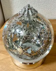 雪の結晶模様 ガラスドーム