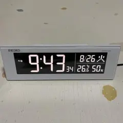 セイコークロック 目覚まし時計 電波 デジタルDL305W