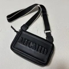 MICMID ブラック ショルダーバッグ