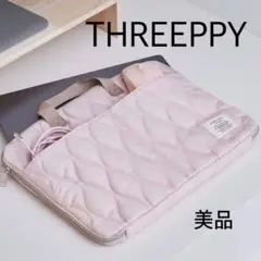✨美品✨THREEPPYスリーピー ノートパソコンケース ピンク 14インチ対応