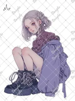 ℳ.オリジナル 人物ステッカー 7月新作 3-135