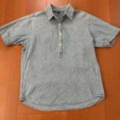 【値下げ】無印 プルオーバー シャンブレーシャツ muji デニムシャツ M