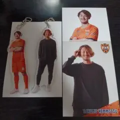 清水エスパルス☆アクキー(ユニ&私服)&選手カード(ユニ&私服)☆監物拓歩選手