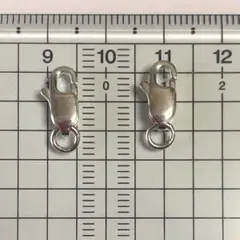 シルバー留金具　ロブスター　約11,8×4,7mm