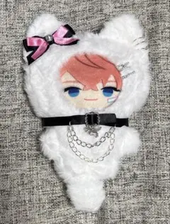 にじぱぺっと 10cm きぐるみ 白ネコミミ