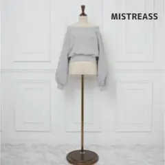 新品未使用 紙タグなし MISTREASS オフショルダースウェット グレー
